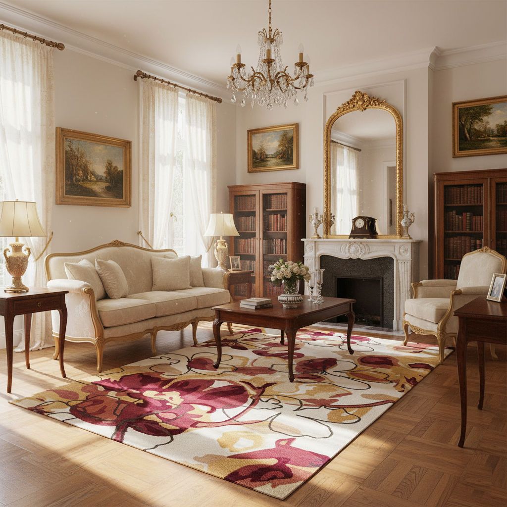 VELORA - Hand Tufted Floral Carpet